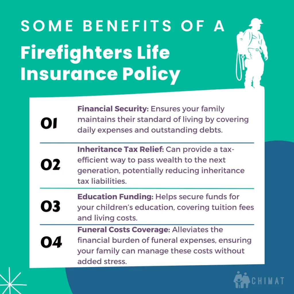 Benefits of fireman's life insurance